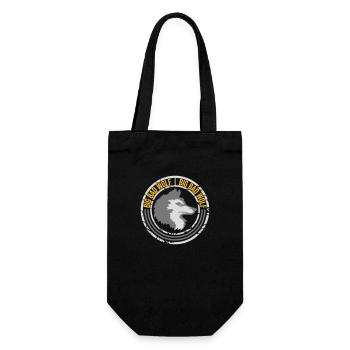 big bad wolf quote - Gift Bag for Bottles - black - Front