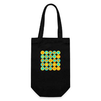 geometric patterns - Geschenkbeutel für Flaschen - Schwarz - Vorne