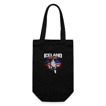 Island Wikinger Herkunft - Geschenkbeutel für Flaschen - Schwarz - Vorne