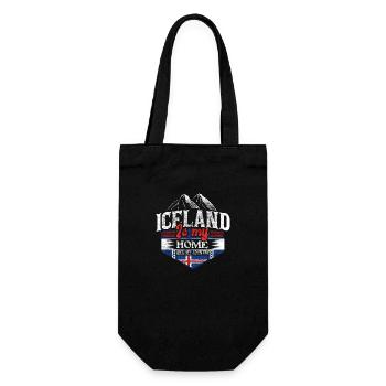 Iceland Volcano Republic Gift - Gift Bag for Bottles - black - Front