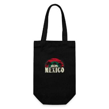 Mexiko Salsa Wappen Geschenkidee - Geschenkbeutel für Flaschen - Schwarz - Vorne