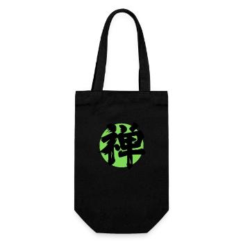Zen Kanji Green - Gift Bag for Bottles - black - Front