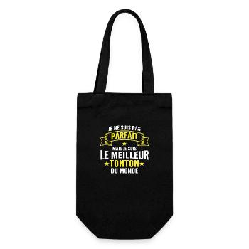 meilleur tonton / cadeau humour tonton - Sac à bouteille - noir - Devant