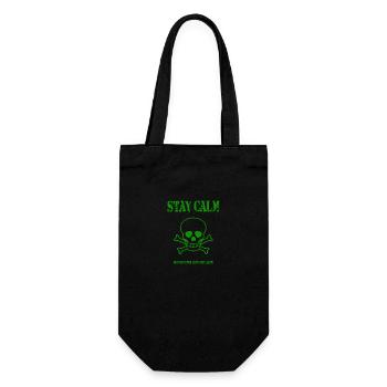 Stay Calm Pirate - Gift Bag for Bottles - black - Front