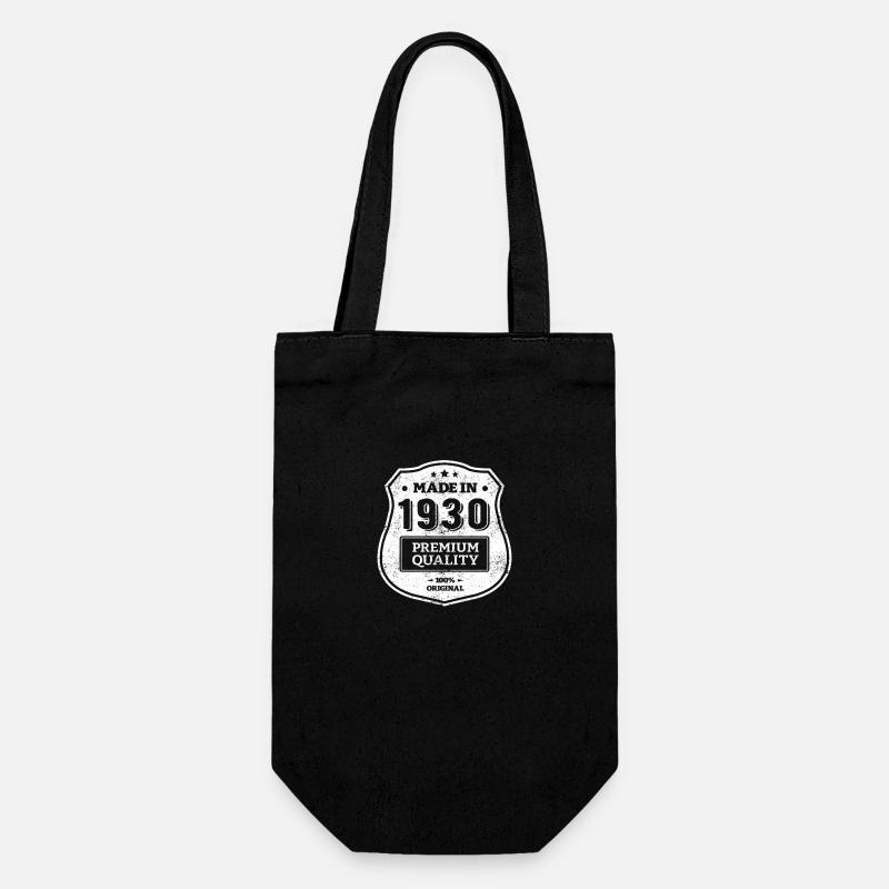 HERGESTELLT 1930 - Geschenkbeutel für Flaschen - Schwarz
