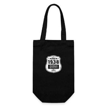 MADE IN 1938 - Gift Bag for Bottles - black - Front