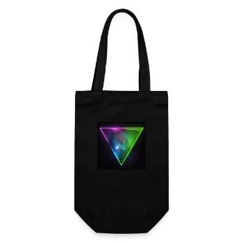 Triangle cityscape Tokio neon lights at night - Geschenkbeutel für Flaschen - Schwarz - Vorne
