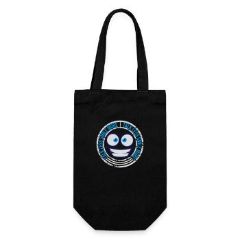 talk less smile more - Gift Bag for Bottles - black - Front