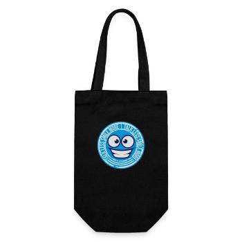 talk less smile more - Gift Bag for Bottles - black - Front
