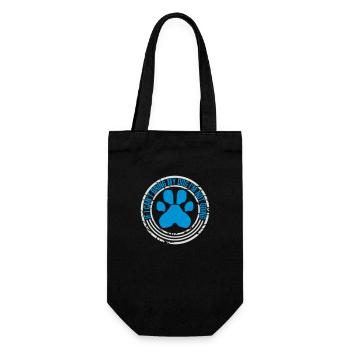 bring my dog quote - Gift Bag for Bottles - black - Front