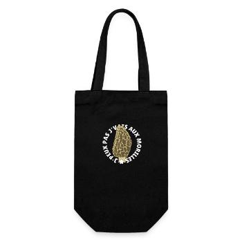 J’peux pas j’vais aux morilles - Sac à bouteille - noir - Devant