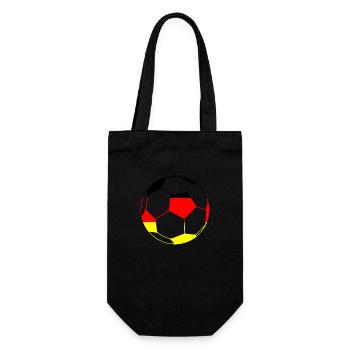 Fußball Soccer - Geschenkbeutel für Flaschen - Schwarz - Vorne