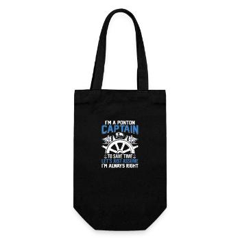 sailing Quotes Gift - Gift Bag for Bottles - black - Front
