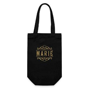 Marie gold - Geschenkbeutel für Flaschen - Schwarz - Vorne