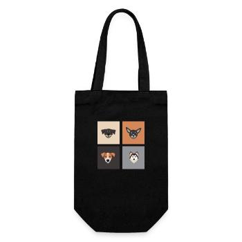 Dog Hund - Gift Bag for Bottles - black - Front