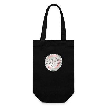 ENFP For Life - Geschenkbeutel für Flaschen - Schwarz - Vorne