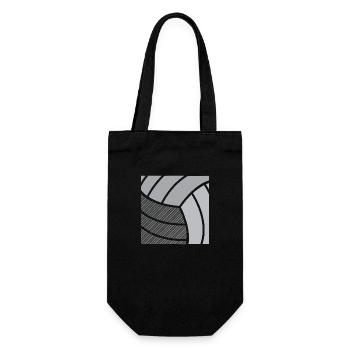 Volleyball - Geschenkbeutel für Flaschen - Schwarz - Vorne