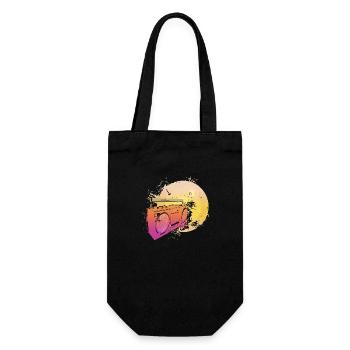 Musik Breakdance Hip Hop Hard Rock Punk Vinyl Pop - Geschenkbeutel für Flaschen - Schwarz - Vorne
