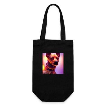 The Universe Dog - Geschenkbeutel für Flaschen - Schwarz - Vorne