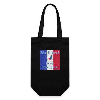 Ma fierté être Français - Sac à bouteille - noir - Devant