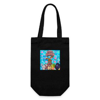 Merry Christmas, Christmas - Gift Bag for Bottles - black - Front