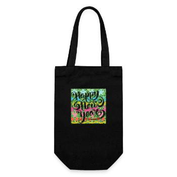Bonne année ! - Sac à bouteille - noir - Devant