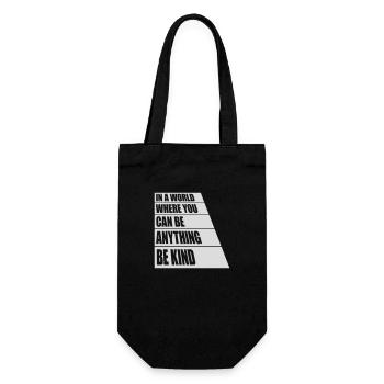 you can be kind - Gift Bag for Bottles - black - Front