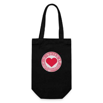 you can be kind - Gift Bag for Bottles - black - Front