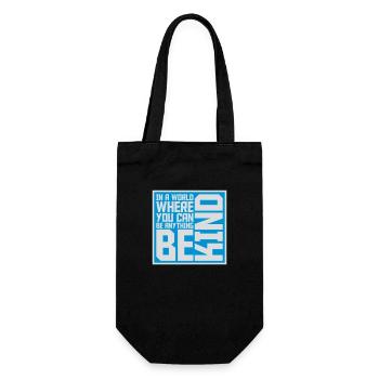 you can be kind - Gift Bag for Bottles - black - Front