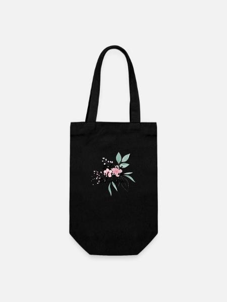 Zuhause ist es am Schönsten. - Geschenkbeutel für Flaschen - Schwarz