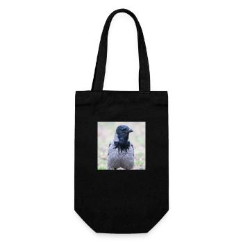 Corneille de Carrion (Aaskrähe, Corvus corone) - Sac à bouteille - noir - Devant