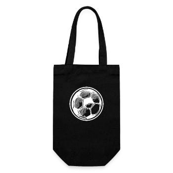 Fußball Soccer - Geschenkbeutel für Flaschen - Schwarz - Vorne