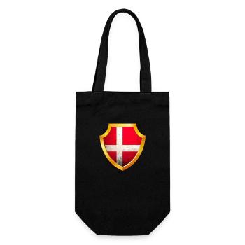 Denmark Copenhagen Danish Scandinavian Flag Nordic - Gift Bag for Bottles - black - Front