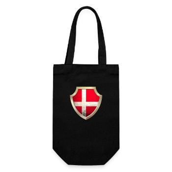 Denmark Copenhagen Danish Scandinavian Flag Nordic - Gift Bag for Bottles - black - Front