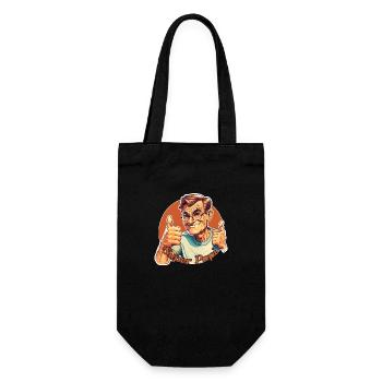 Super papi ! - Sac à bouteille - noir - Devant