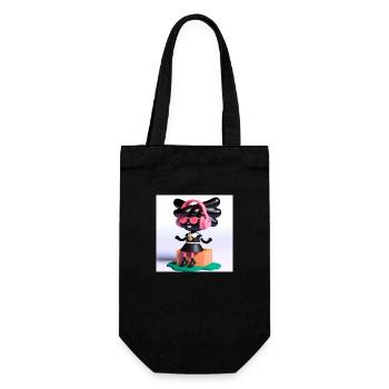FUNNY MUSIC ILLUSTRATION 5 - Gift Bag for Bottles - black - Front
