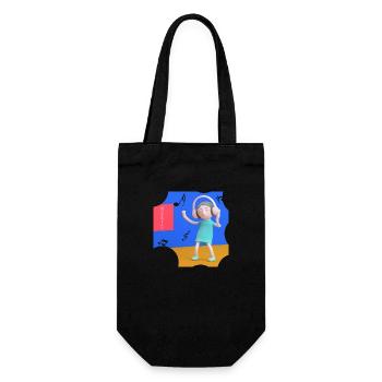 LUSTIGE MUSIK ILLUSTRATION 14 - Geschenkbeutel für Flaschen - Schwarz - Vorne