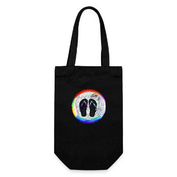 They Flip Flop, Warrior Nun - Geschenkbeutel für Flaschen - Schwarz - Vorne