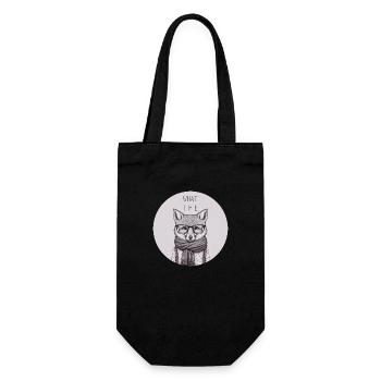 What the Fox - Geschenkbeutel für Flaschen - Schwarz - Vorne