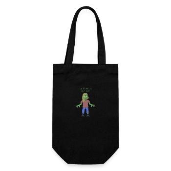 I m dying to meet you zombie - Gift Bag for Bottles - black - Front