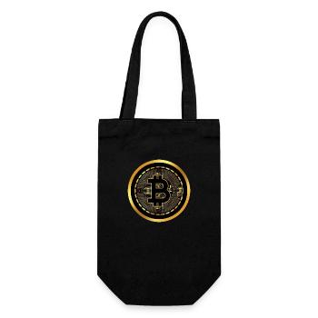 Bitcoin Trading Crypto Aktien - Geschenkbeutel für Flaschen - Schwarz - Vorne