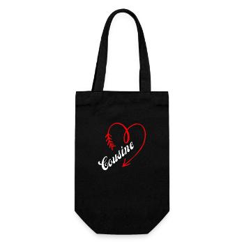 cousine cœur - Sac à bouteille - noir - Devant