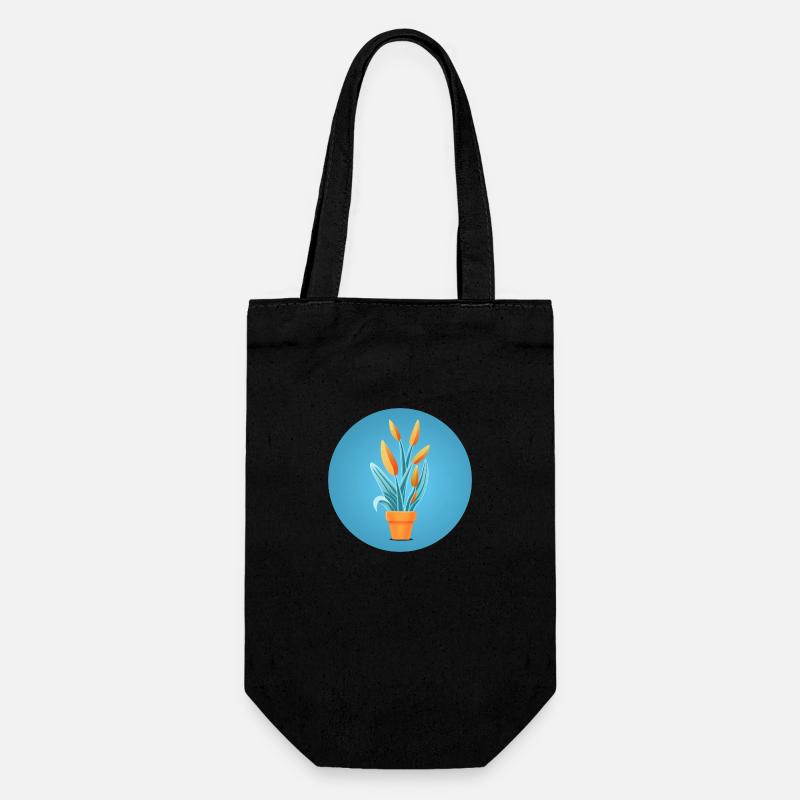 Planter dans un pot en argile - Sac à bouteille - noir