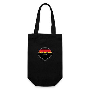 Mainz Allemagne Drapeau Skyline Silhouette Travel - Sac à bouteille - noir - Devant