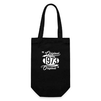 1973 The Original 50 Birthday - Gift Bag for Bottles - black - Front