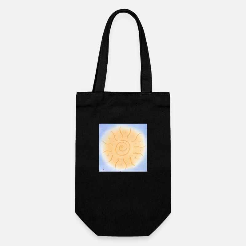 SOL MANDALA - Geschenkbeutel für Flaschen - Schwarz