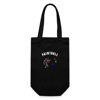 paintball - Gift Bag for Bottles - black - Front