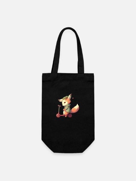 Fox Roller - Geschenkbeutel für Flaschen - Schwarz