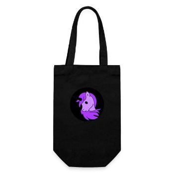 Unicorn - Gift Bag for Bottles - black - Front