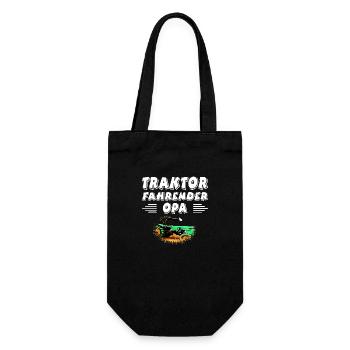 Traktor - Geschenkbeutel für Flaschen - Schwarz - Vorne
